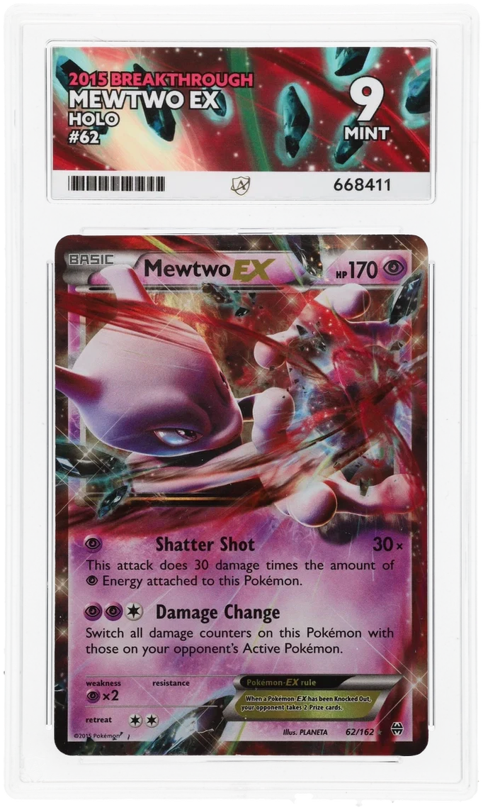 ACE 9 - Mewtwo EX - 62/162 - BREAKthrough - Pokemon