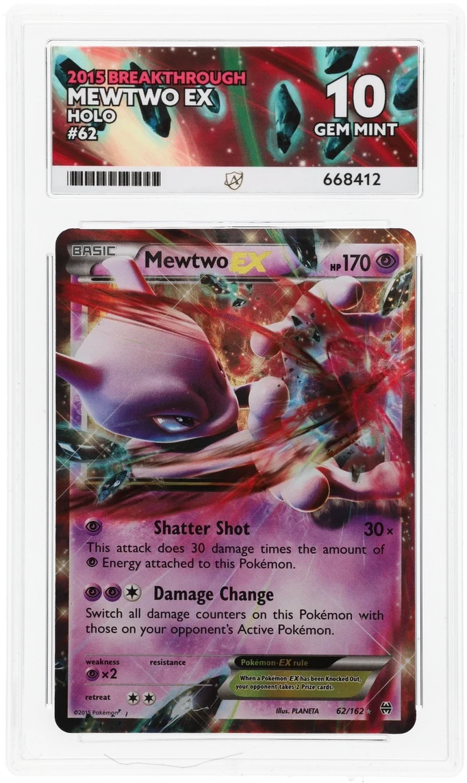 ACE 10 - Mewtwo EX - 62/162 - BREAKthrough - Pokemon
