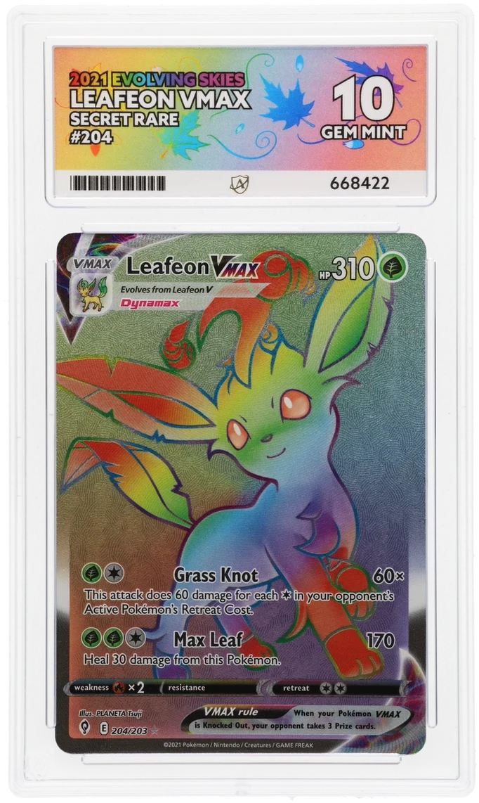 ACE 10 - Leafeon VMAX - 204/203 - Evolving Skies - Pokemon