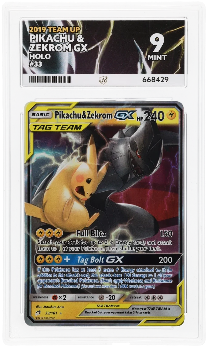 ACE 9 - Pikachu & Zekrom GX - 33/181 - Team Up - Pokemon