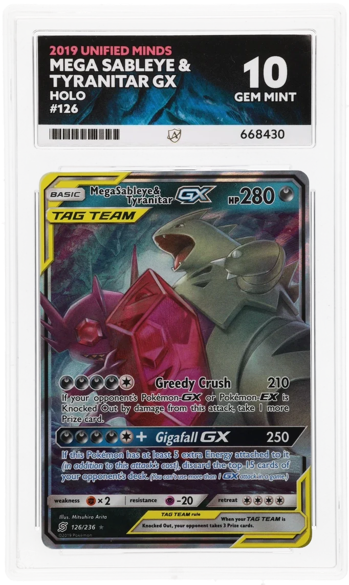 ACE 10 - Mega Sableye & Tyranitar GX - 126/236 - Unified Minds - Pokemon