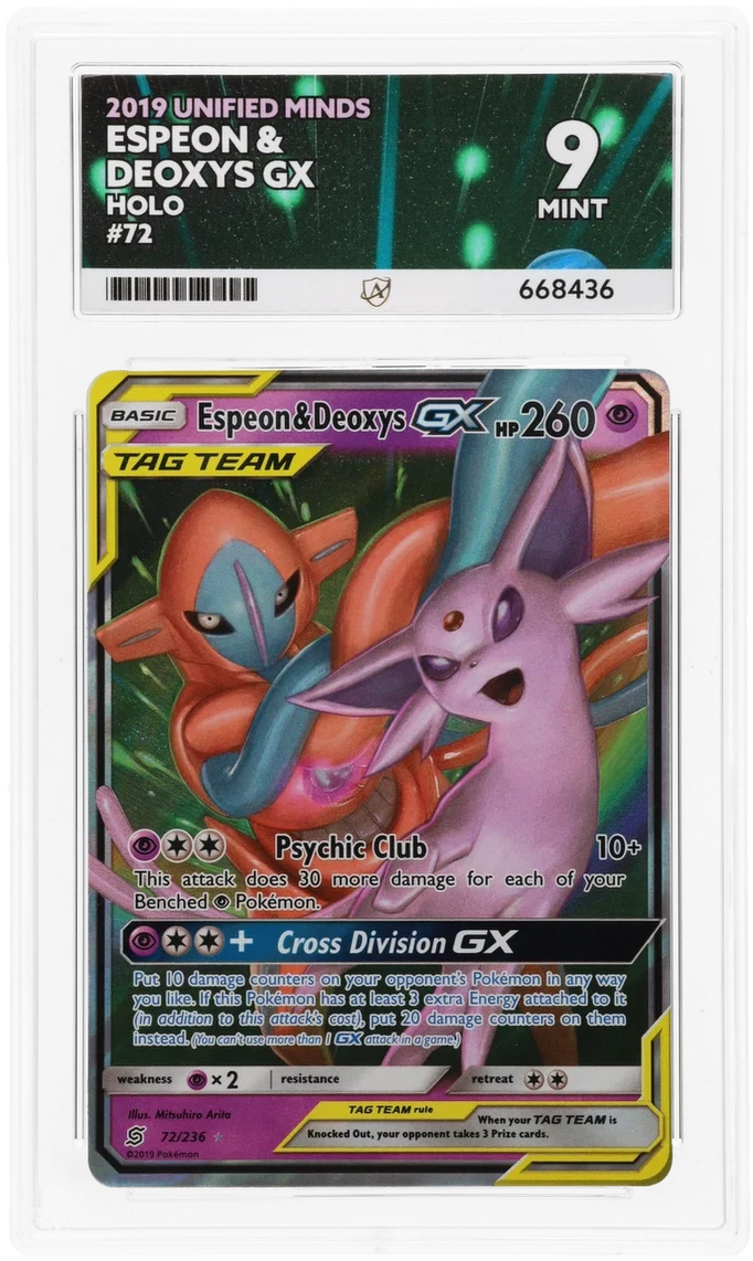ACE 9 - Espeon & Deoxys GX - 72/236 - Unified Minds - Pokemon