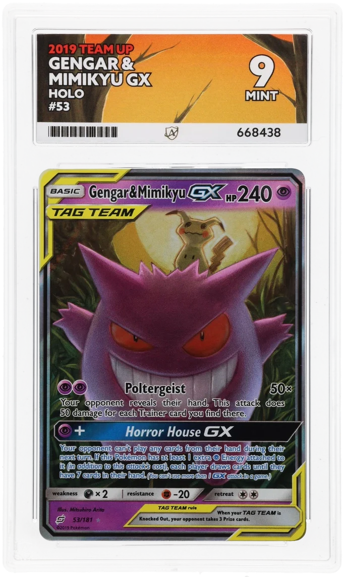 ACE 9 - Gengar & Mimikyu GX - 53/181 - Team Up - Pokemon