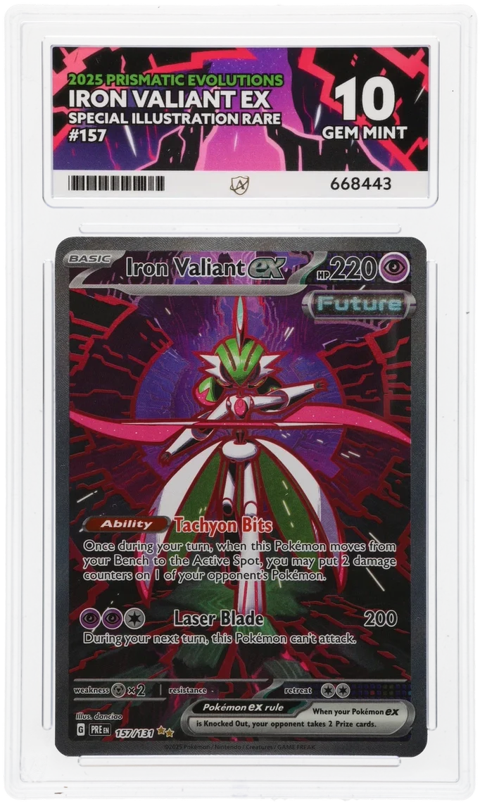 ACE 10   - Iron Valiant ex - 157/131 - Prismatic Evolutions - Pokemon