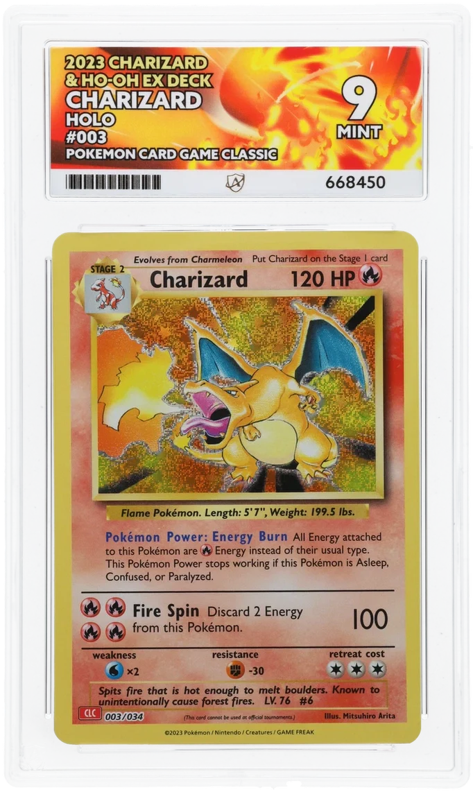 ACE 9 - Charizard - 003/034 - Charizard & Ho-Oh ex Deck - Pokemon - Pokemon Card Game Classic
