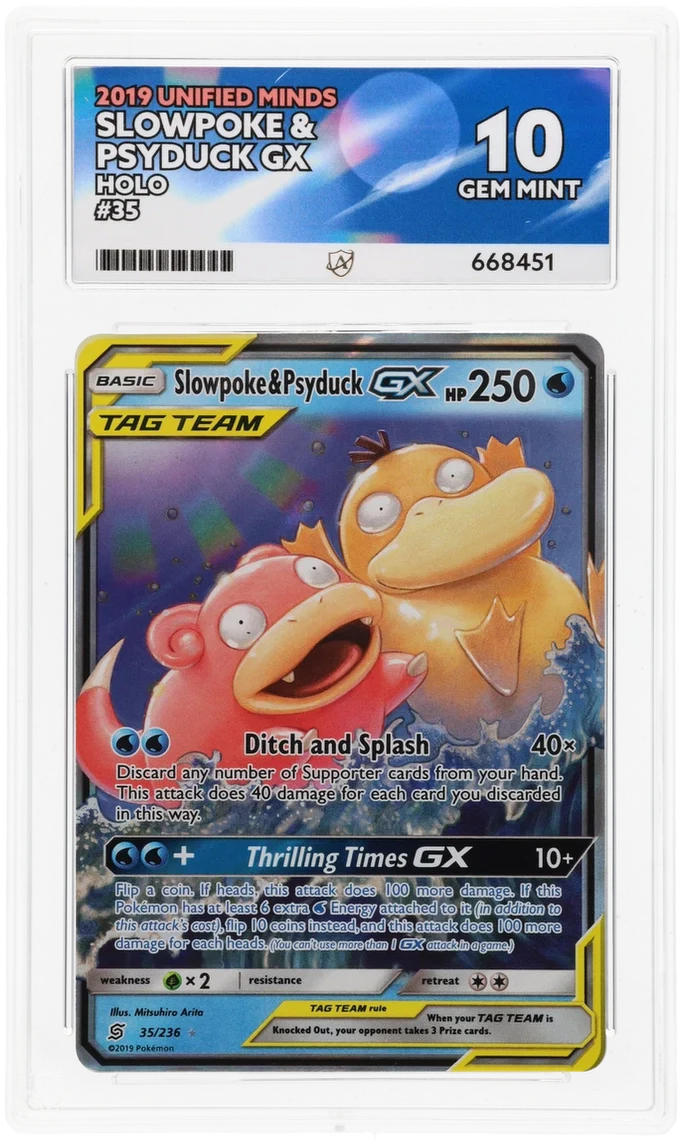ACE 10 - Slowpoke & Psyduck GX - 35/236 - Unified Minds - Pokemon