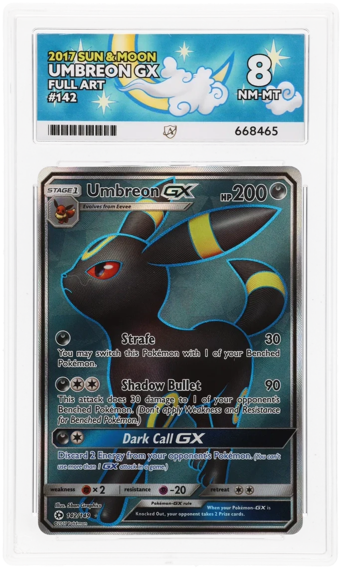 ACE 8 - Umbreon GX - 142/149 - Sun & Moon - Pokemon