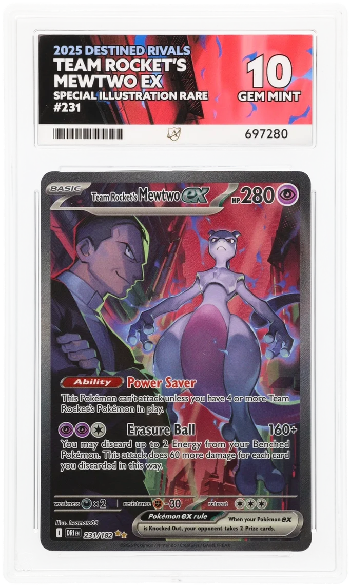 ACE 10 - Team Rocket's Mewtwo ex 231/182 - Destined Rivals - Pokemon