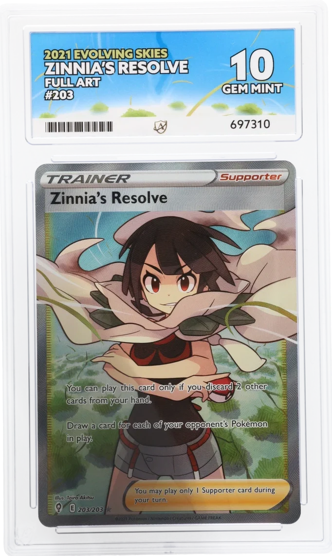 ACE 10   - Zinnia's Resolve - 203/203 - Evolving Skies - Pokemon