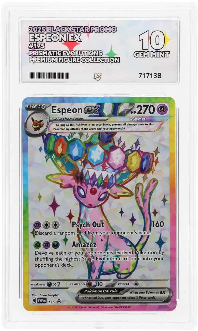 ACE 10 - Espeon ex - 175 - Black Star Promo - Pokemon - Prismatic Evolutions Premium Figure Collection