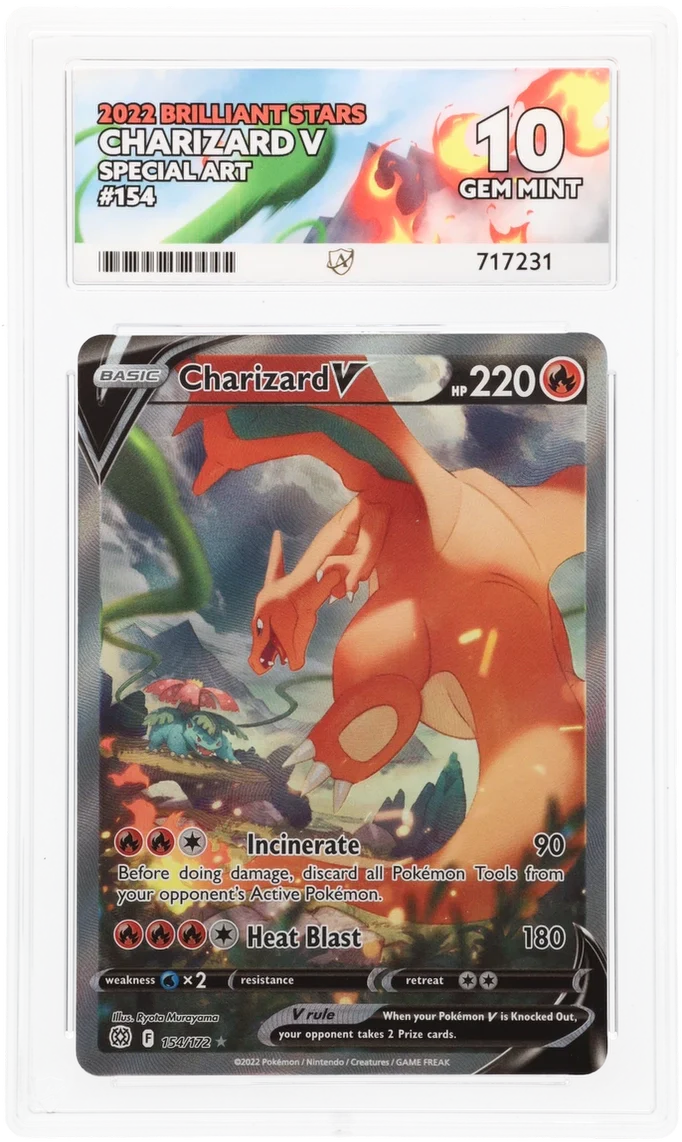 ACE 10 - Charizard V - 154/172 - Brilliant Stars - Pokemon