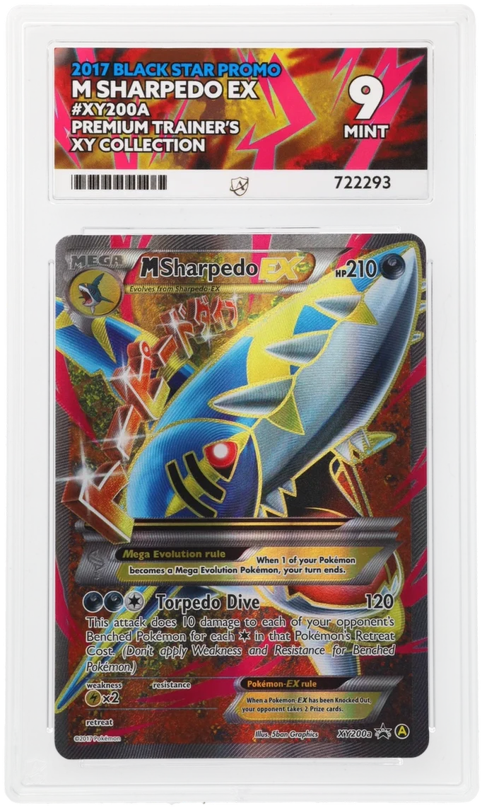 ACE 9 - M Sharpedo EX - XY200a - Black Star Promo - Pokemon - Premium Trainer's XY Collection