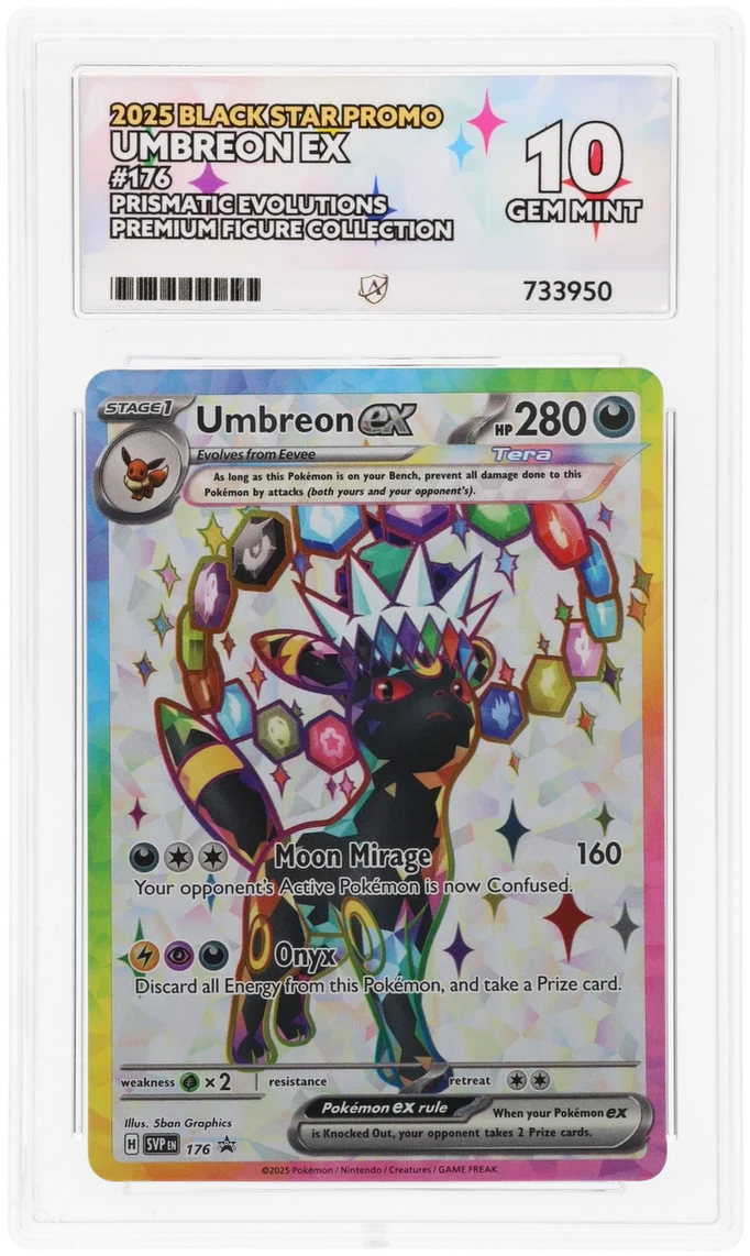 ACE 10   - Umbreon ex - 176 - Black Star Promo - Pokemon - Prismatic Evolutions Premium Figure Collection