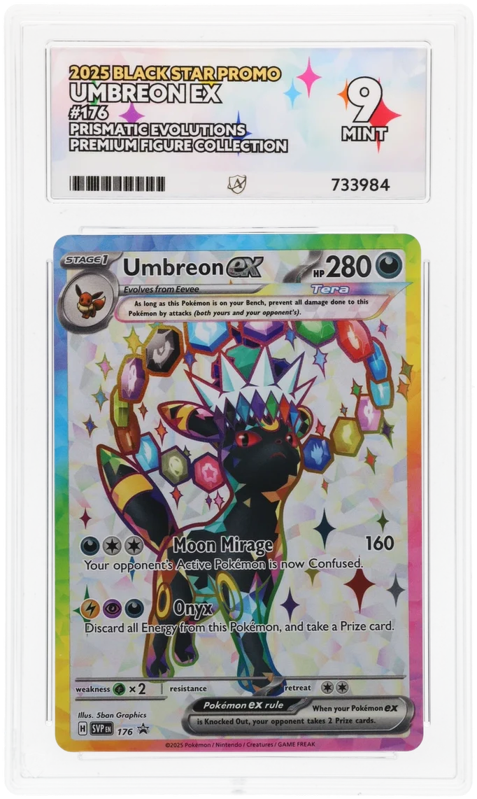 ACE 9 - Umbreon ex - 176 - Black Star Promo - Pokemon - Prismatic Evolutions Premium Figure Collection