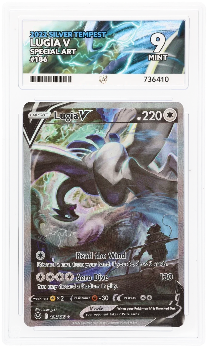 ACE 9   - Lugia V - 186/195 - Silver Tempest - Pokemon