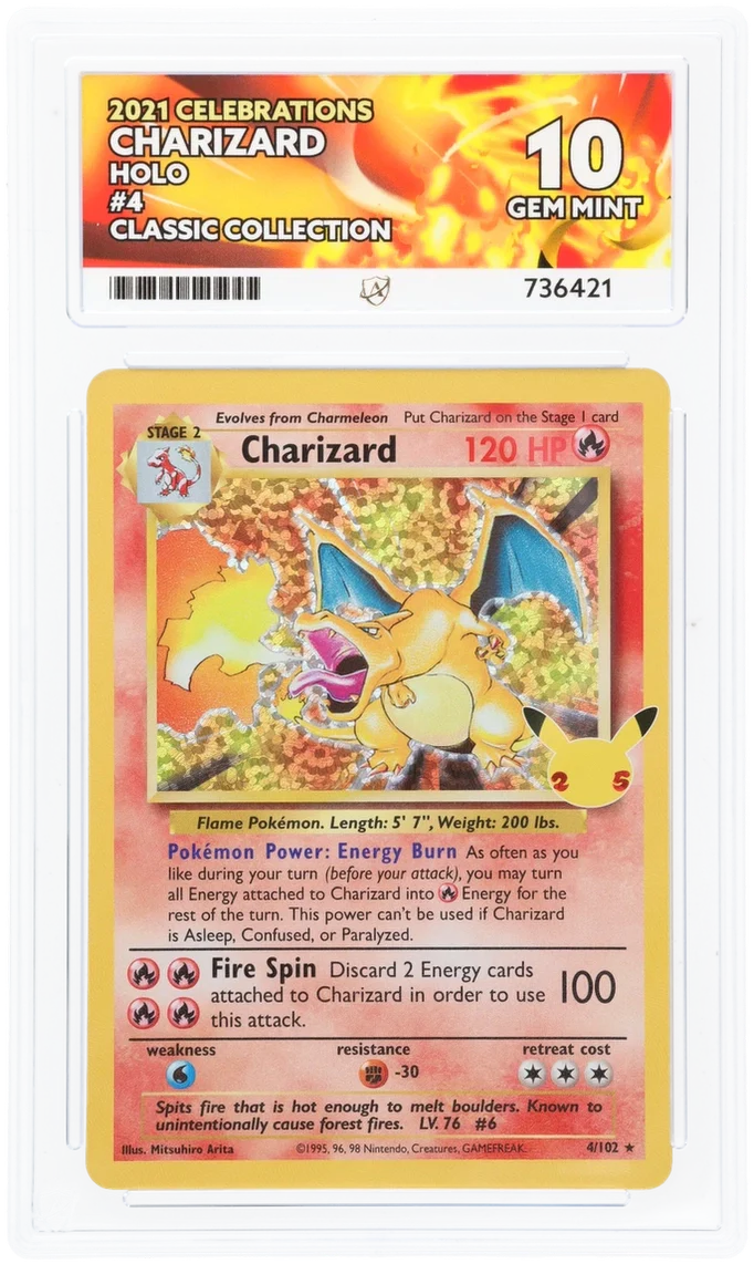 ACE 10 - Charizard - 4/102 - Celebrations - Pokemon - Classic Collection