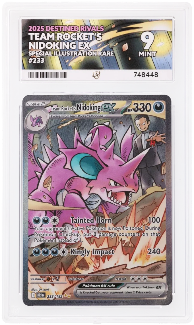 ACE 9 - Team Rocket's Nidoking ex - 233/182 - Destined Rivals - Pokemon