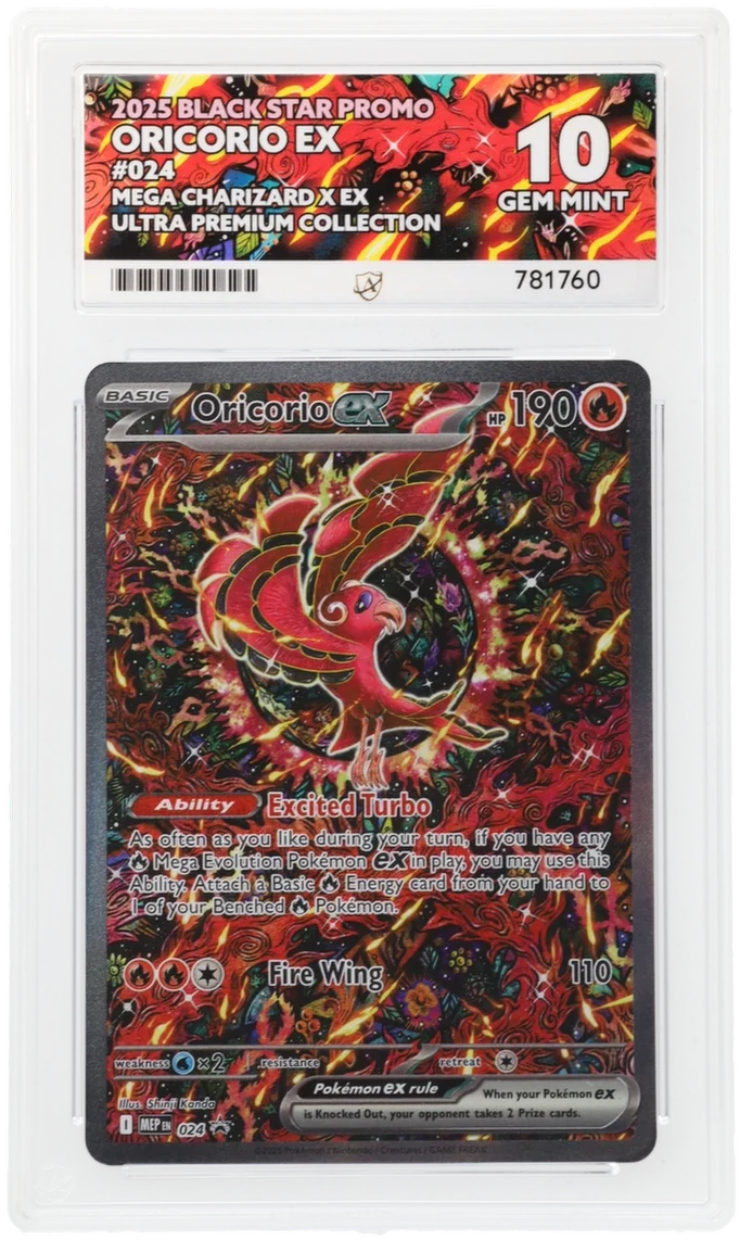 ACE 10   - Oricorio ex - 024 - Black Star Promo - Pokemon - Mega Charizard X ex Ultra Premium Collection