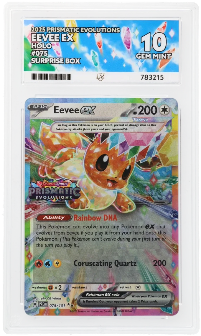 ACE 10 - Eevee ex - 075/131 - Prismatic Evolutions - Pokemon - Surprise Box