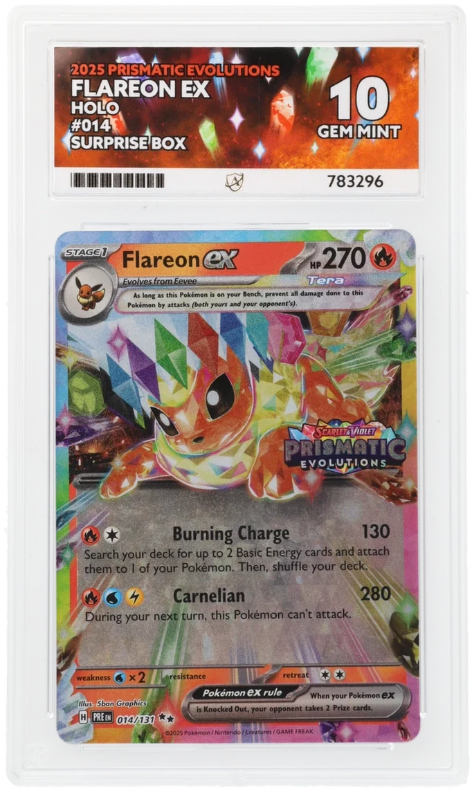 ACE 10 - Flareon ex - 014/131 - Prismatic Evolutions - Pokemon - Surprise Box