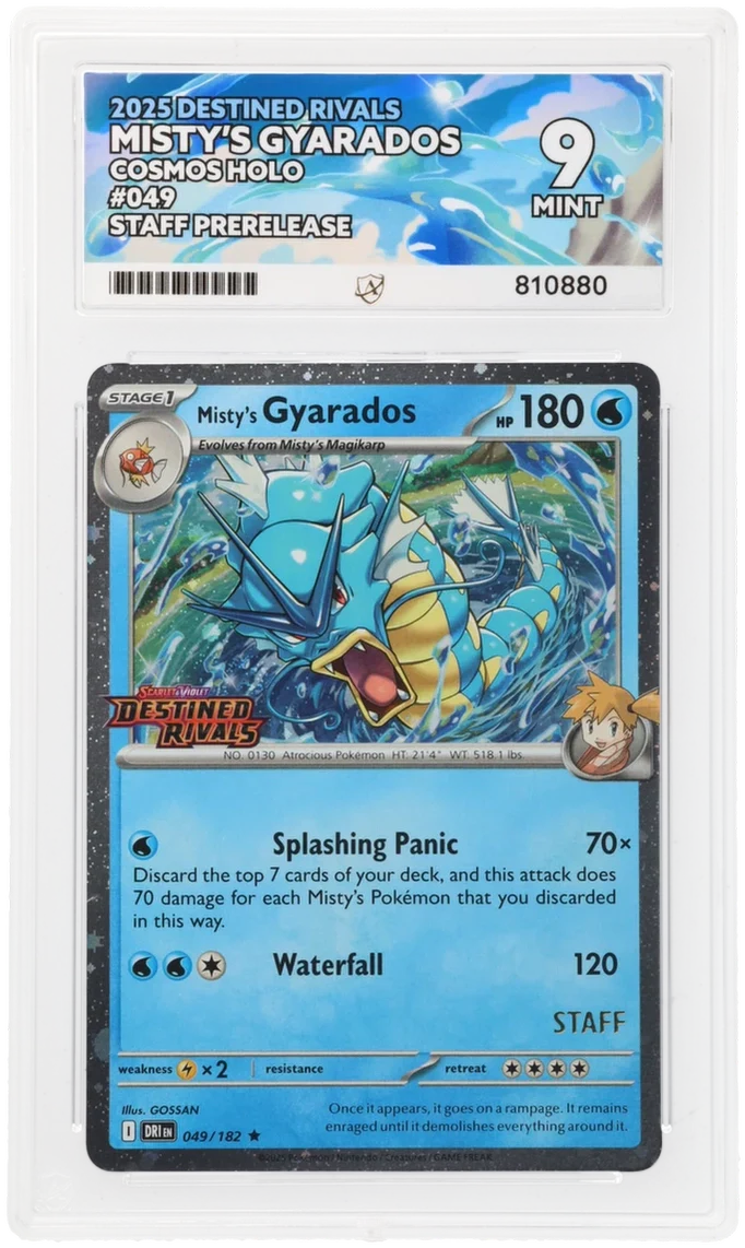 ACE 9 - Misty's Gyarados - 049/182 - Destined Rivals - Pokemon - Staff Prerelease