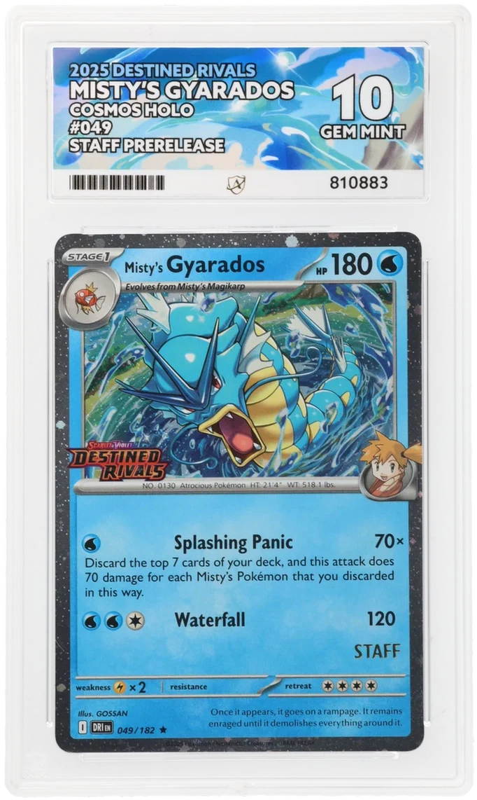 ACE 10 - Misty's Gyarados - 049/182 - Destined Rivals - Pokemon - Staff Prerelease