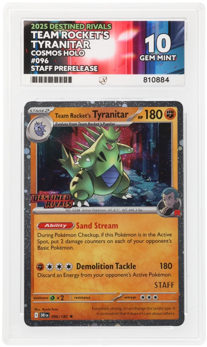 ACE 10 - Team Rocket's Tyranitar - 096/182 - Destined Rivals - Pokemon - Staff Prerelease