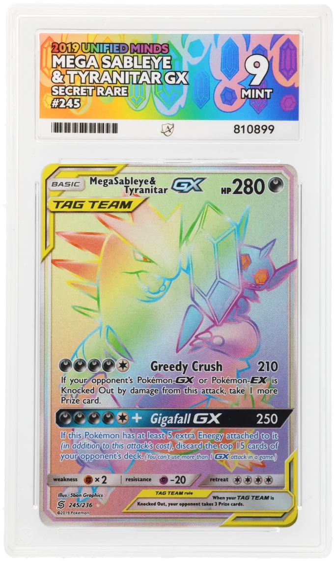 ACE 9 - Mega Sableye & Tyranitar GX - 245/236 - Unified Minds - Pokemon