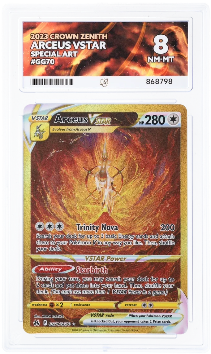 ACE 8 - Arceus VSTAR - GG70/GG70 - Crown Zenith - Pokemon