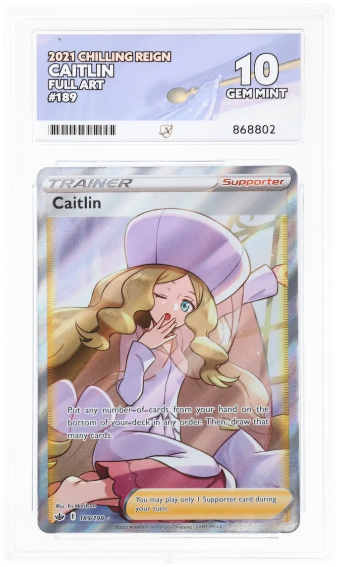 ACE 10   - Caitlin - 189/198 - Chilling Reign - Pokemon