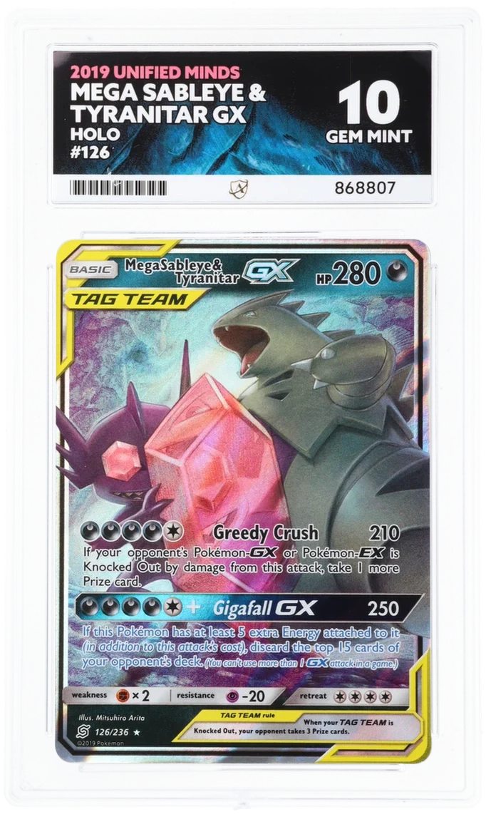 ACE 10 - Mega Sableye & Tyranitar GX - 126/236 - Unified Minds - Pokemon