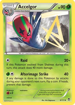 Accelgor 9/111 - XY Furious Fists