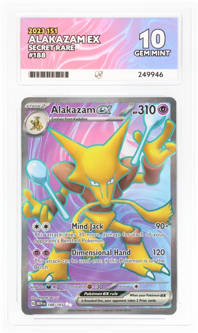 ACE 10 - Alakazam ex - 188/165 - 151 - Pokemon