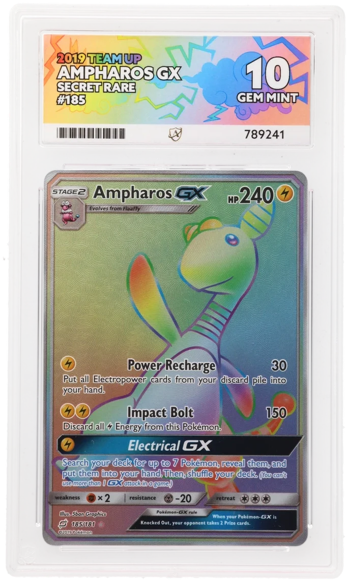 ACE 10 - Ampharos GX - 185/181 - Team Up - Pokemon