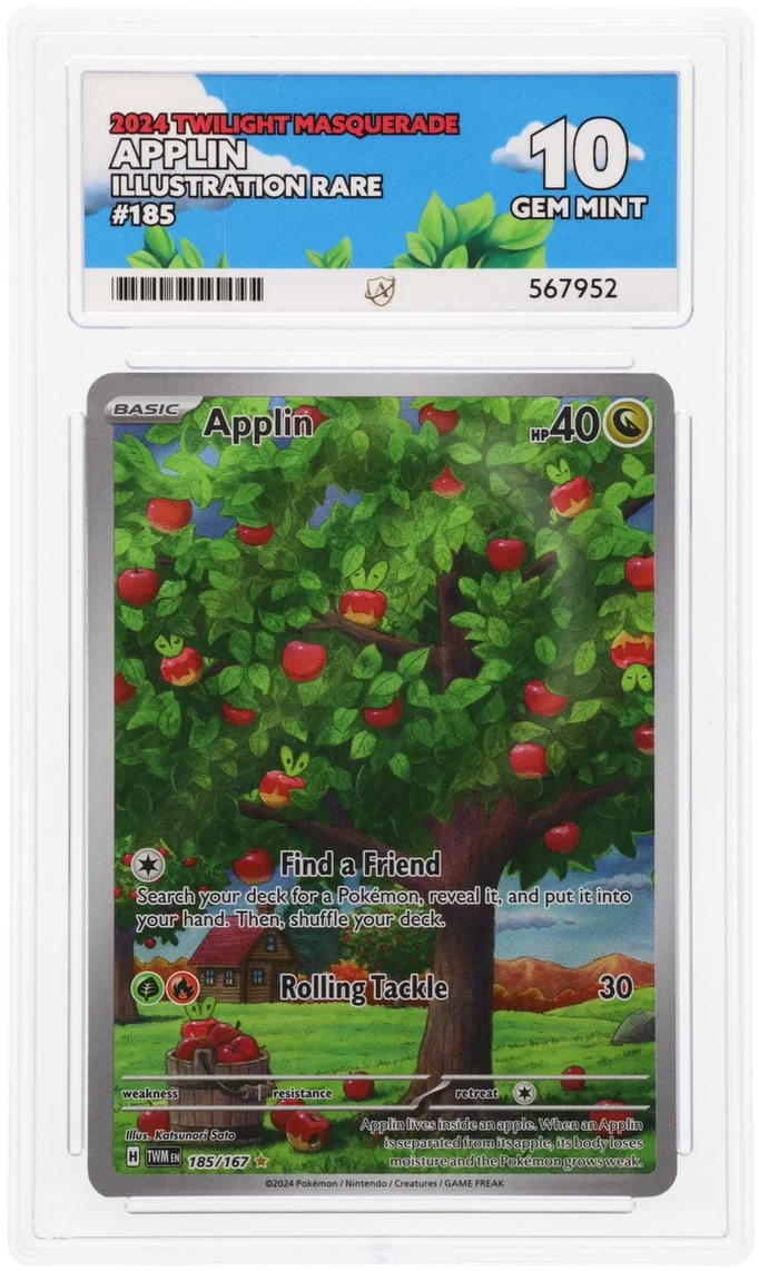ACE 10 - Applin - 185/167 - Twilight Masquerade - Pokemon