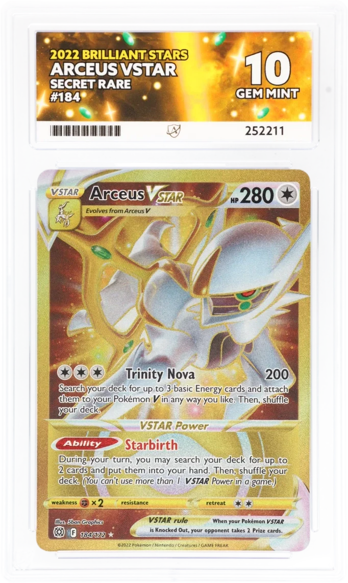 ACE 10 - Arceus VSTAR - 184/172 - Brilliant Stars - Pokemon