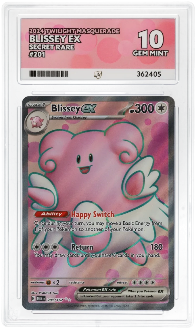ACE 10 - Blissey ex - 201/167 - Twilight Masquerade - Pokemon
