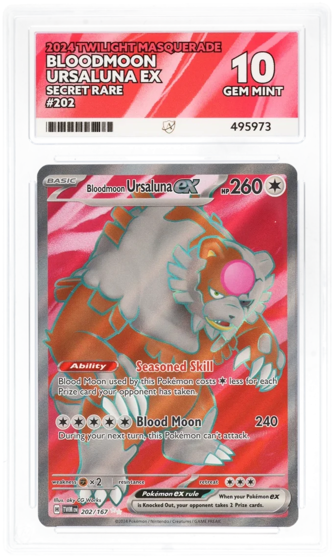 ACE 10 - Bloodmoon Ursaluna ex - 202/167 - Twilight Masquerade - Pokemon