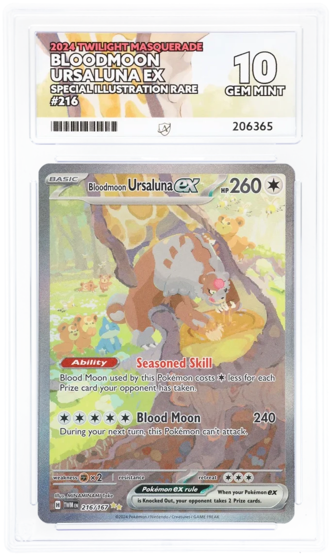 ACE 10 - Bloodmoon Ursaluna ex - 216/167 - Twilight Masquerade - Pokemon