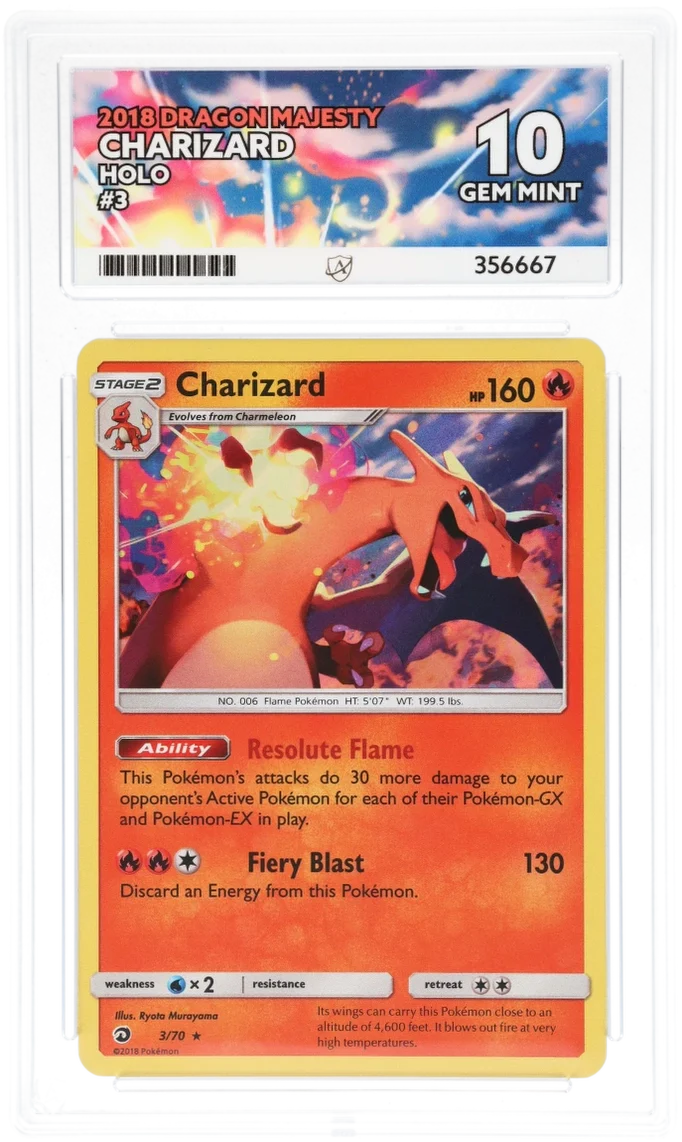 ACE 10 - Charizard - 3/70 - Dragon Majesty - Pokemon