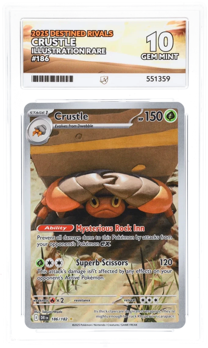 ACE 10 - Crustle - 186/182 - Destined Rivals - Pokemon