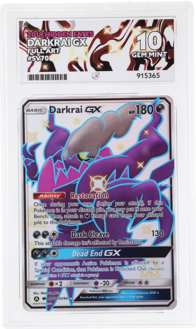 ACE 10 - Darkrai GX - SV70/SV94 - Hidden Fates - Pokemon