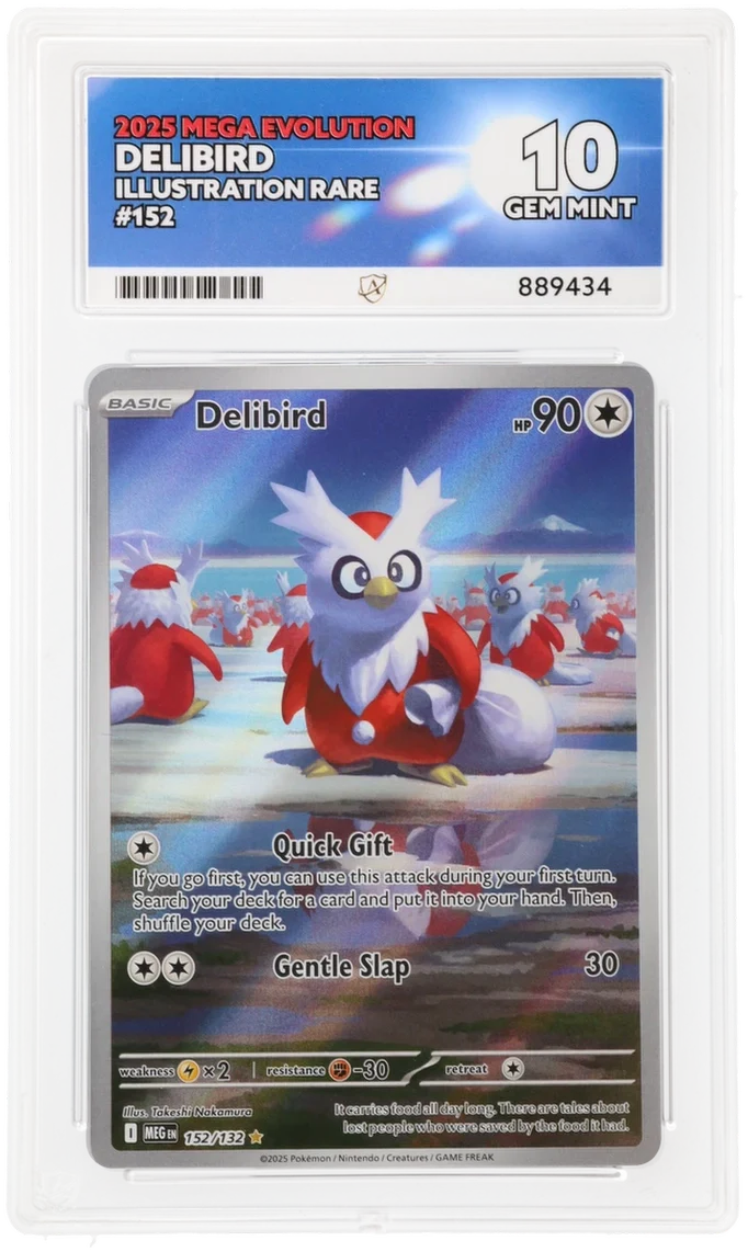 ACE 10 - Delibird - 152/132 - Mega Evolution - Pokemon