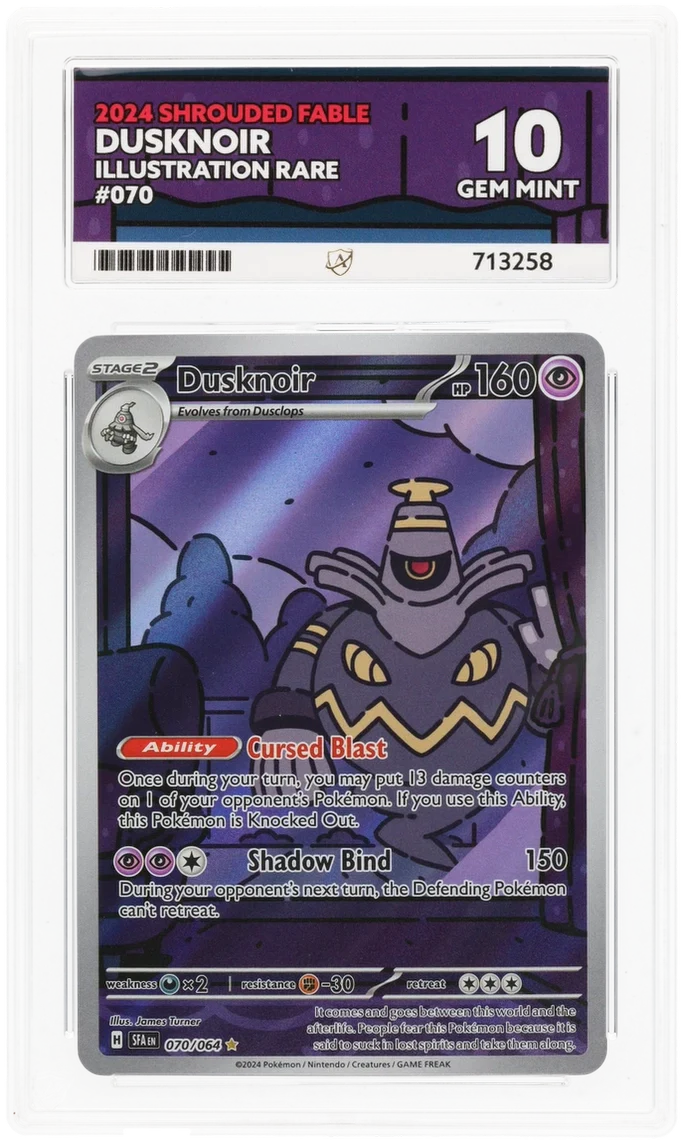 ACE 10 - Dusknoir - 070/064 - Shrouded Fable - Pokemon