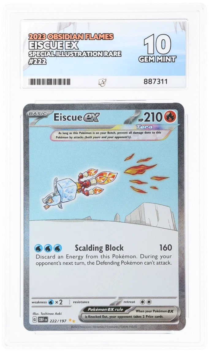 ACE 10 - Eiscue ex - 222/197 - Obsidian Flames - Pokemon