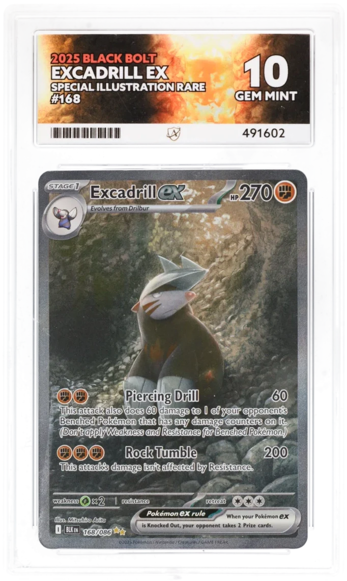 ACE 10 - Excadrill ex - 168/086 - Black Bolt - Pokemon