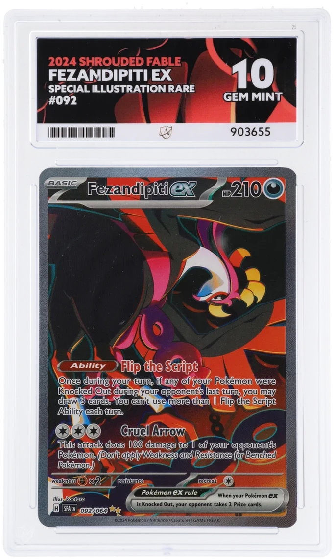ACE 10 - Fezandipiti ex - 092/064 - Shrouded Fable - Pokemon