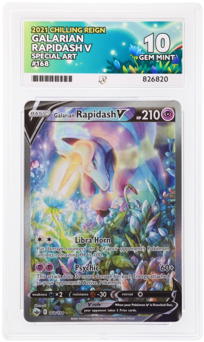ACE 10 - Galarian Rapidash V - 168/198 - Chilling Reign - Pokemon