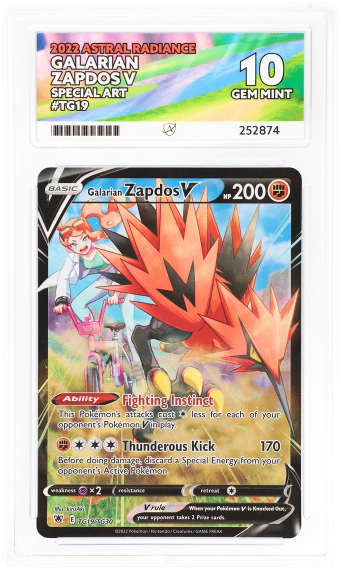 ACE 10 - Galarian Zapdos V - TG19/TG30 - Astral Radiance - Pokemon