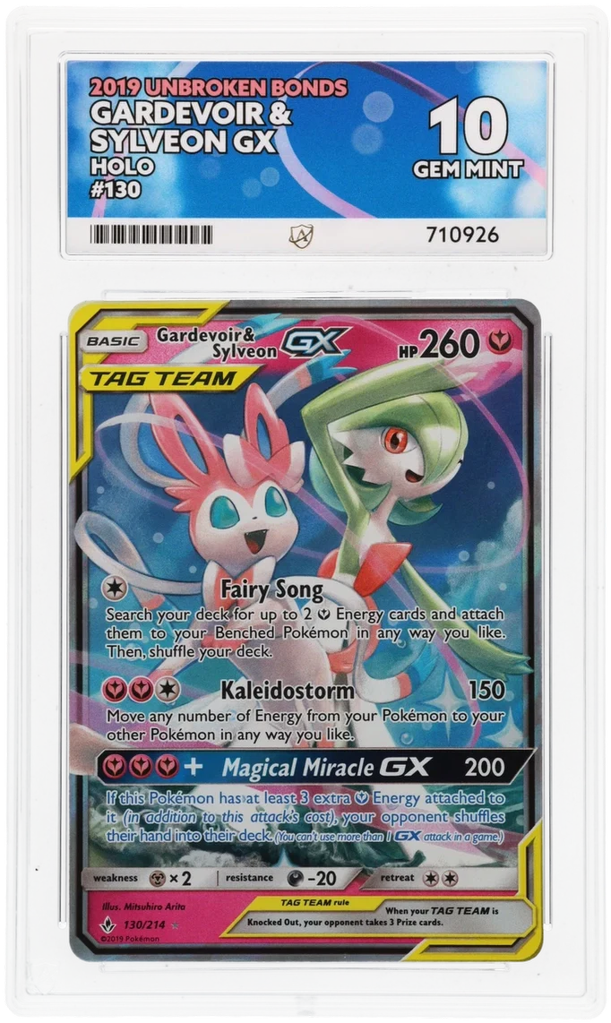 ACE 10 - Gardevoir & Sylveon GX - 130/214 - Unbroken Bonds - Pokemon